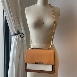 MICHAEL KORS NEW Jade Leather Crossbody in cider